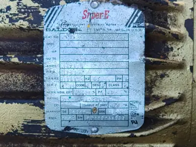 240/480 Volts, 1750 Rpm,184T Gearbox Motor