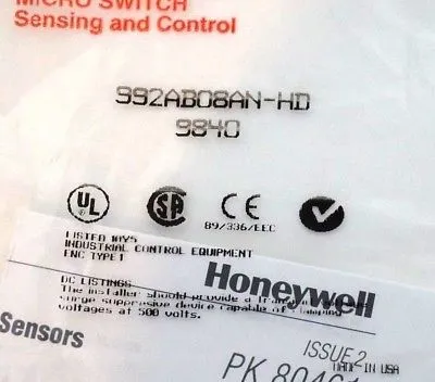NEW HONEYWELL 992AB08AN-HD PROXIMITY SWITCH 992AB08ANHD