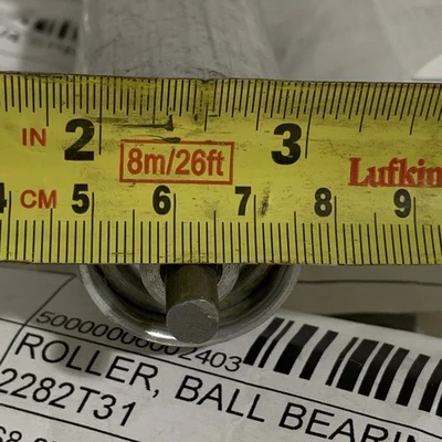 Conveyor Replacement Roller, 1”Dia  1/4 Spring Pin 2282T31 (Lot 9)