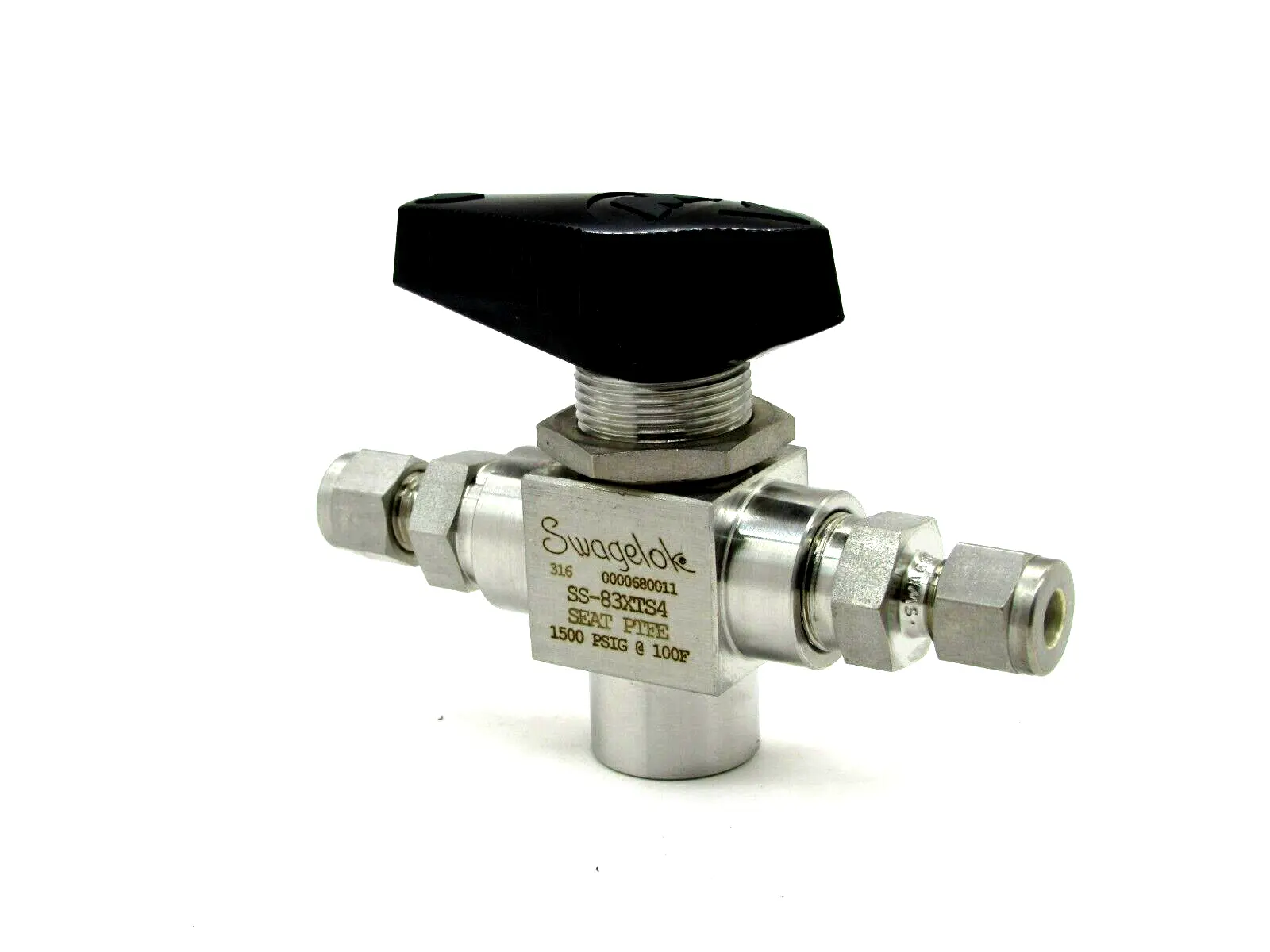 NEW SWAGELOK SS-83XTS4 3 WAY BULB VALVE SS83XTS4