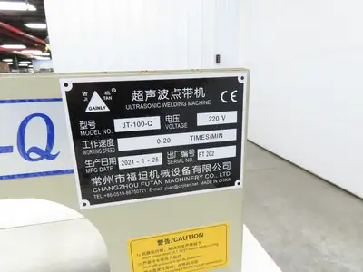 Changzhou JT-100-Q Ultrasonic Welding Sewing Head Unit Press 2x1" Foot 220V
