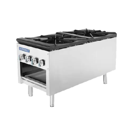 Turbo Air TASP-18-D 2 Burner Stock Pot Range, Convertible