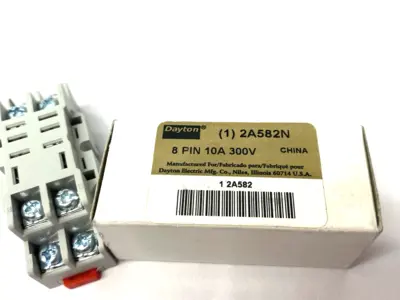 New | in-Stock Dayton Relay Socket 8-Pin 10A 300V Relays & Switches Michigan US | Maverick Industrial Sales #1398024