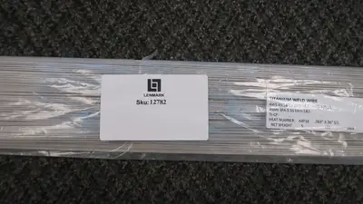 Titanium Welding Rods- Grade 1/2 (ERTi-1/ERTi-2), .63" x 36", 10 lb Pack