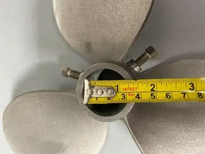 Stainless Steel 3 Blade Tank 9.25" Mixing Propeller 1.75" Shaft OD