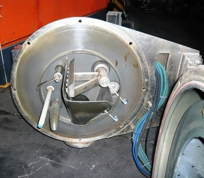 ZVU OPH 630 EFHN peeler centrifuge, rubber-lined SS.