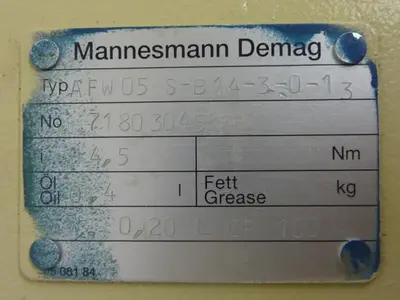 USED MANNESMANN DEMAG FG06 U1-H2-F2