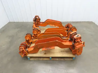 Cleveland Tramrail Bridge Crane Motorized End Truck Drive WA 5" Wheels  Set of 4