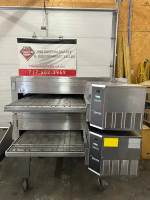 Lincoln Impinger 1600-015-AL Conveyor Pizza Oven Double Stack Fully Refurbished