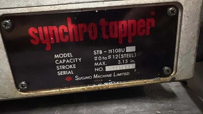 SUGINO STB-H108U Tappers | Global Machine Brokers, LLC (5)