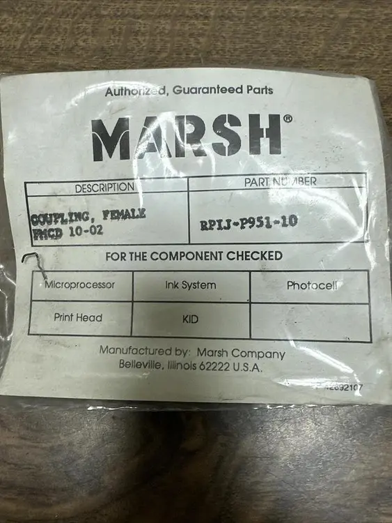 Used MARSH RPIJ-P951-10 Conveyor Parts Ohio US | Surplus Asset Holdings #1245522