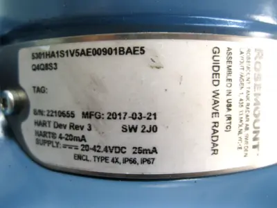 NEW Rosemount 5301 HA1S1V5AE00901BAE5Q4Q8S3