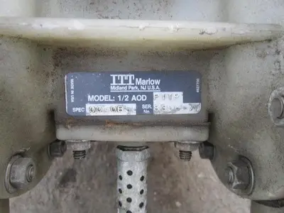 Pump, Diaphragm, 0.50", PPL, ITT, Mdl 1/2A0DPTTP, 10 GPM, #S739636