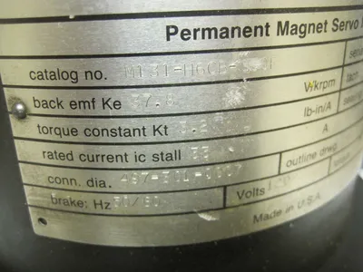 REFURBISHED GETTYS M131-H6CB-960F SERVO MOTOR
