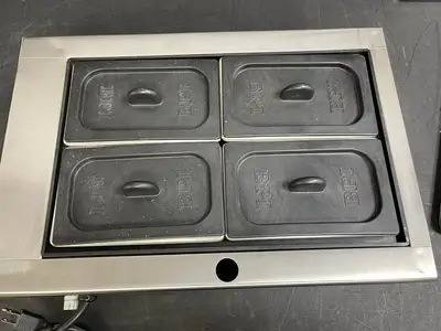 Used BPI Used BPI 4 Pan Stainless Steel Countertop Warmer 120V Steam Tables (Food) Illinois US | Falcon Restaurant Supply #1376417