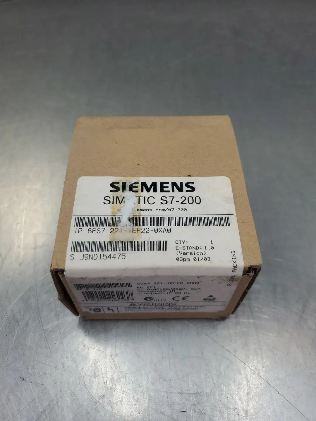 USED Siemens 6ES7 221-1EF22-0XA0 Digital Input Module
