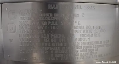 Used GROEN TDH-40 Stainless Steel Tanks Illinois US | Aaron Equipment #85146