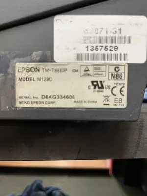 Used EPSON Used EPSON M129 Ethernet Thermal Receipt POS Printer Thermal Printers Illinois US | Falcon Restaurant Supply #1376190
