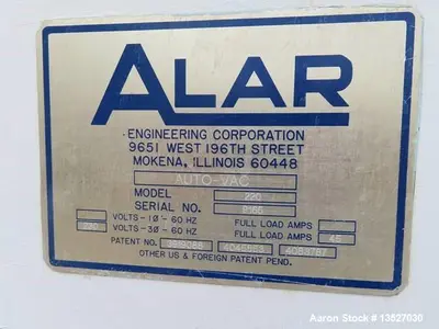 Used Alar Auto-Vac Rotary Vacuum Drum Filter System – 2' x 2', Model 220