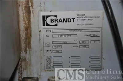 USED 2004 BRANDT KDN 770 2C EDGEBANDER