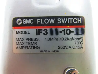 SCM Flow Switch Max Pressure 1.0 MPA Max Temp 70C Amp Rating 250VAC 15A 1" NPT