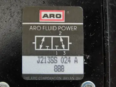 Aro J213SS-024-A Solenoid Spool Valve 5-Way 2 Pos 24V AC/DC 3/8" NPT