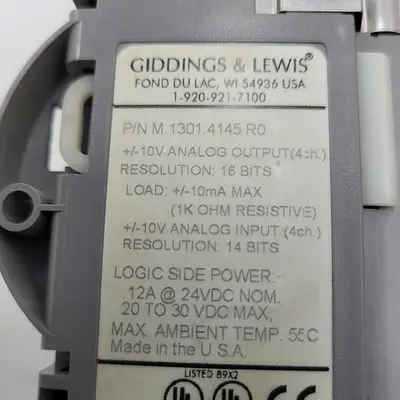 USED GIDDINGS & LEWIS GIDDINGS & LEWIS M.1301.4145 R0 INPUT & OUTPUT