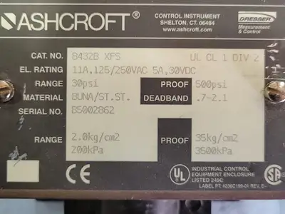 USED ASHCROFT B432B XFS