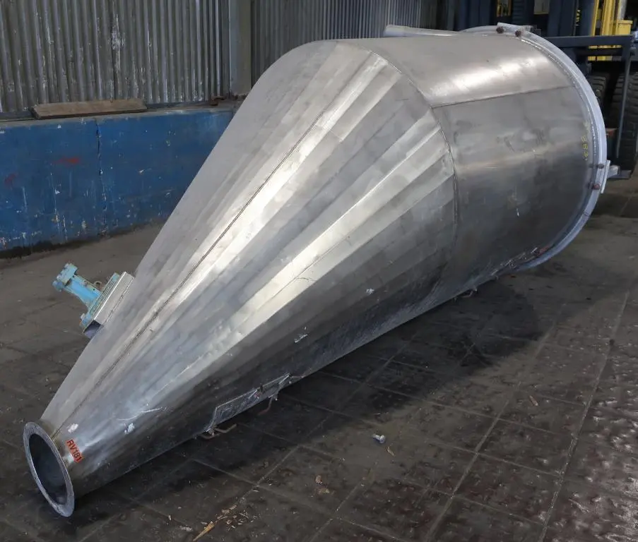SPC8831  Bin Hopper Silo 85 cu.ft., bulk storage bin, Stainless Steel