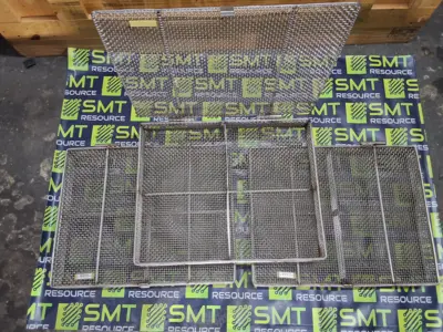 STAINLESS STEEL WIRE MESH PCB INLINE WASH BASKET