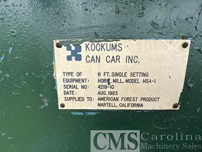 USED KOCKUMS CANCAR HORIZONTAL BAND RESAW
