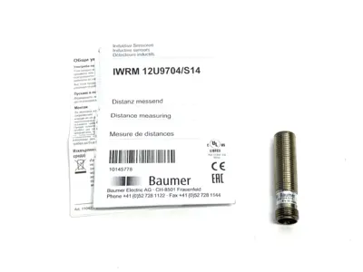 IWRM 12U9704/S14 | Baumer  Inductive Distance Sensor 0... 4mm Voltage Out. 10145778 - Used