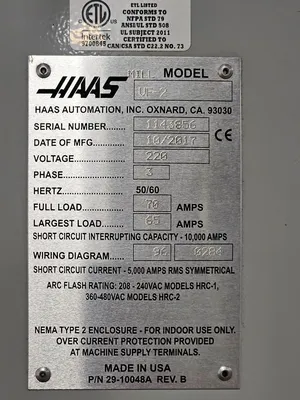 HAAS VF-2 Vertical Machining Centers | Levy Recovery Group (8)