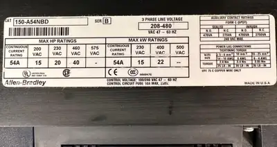USED Allen-Bradley 150-A54NBD