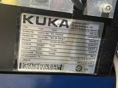 Used 2014 KUKA KR16-2 Robots Michigan US | Aucto #1333516