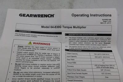 NEW GEARWRENCH 64-830G