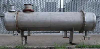 SPC7214  Distillation Column and Still APV bubble cap tray distillation column, 15 trays, Stainless Steel