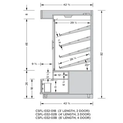 CAYUGA _UNKNOWN_ Pastry Case w Ledge | Harvest Equipment and Fabrication Inc (2)