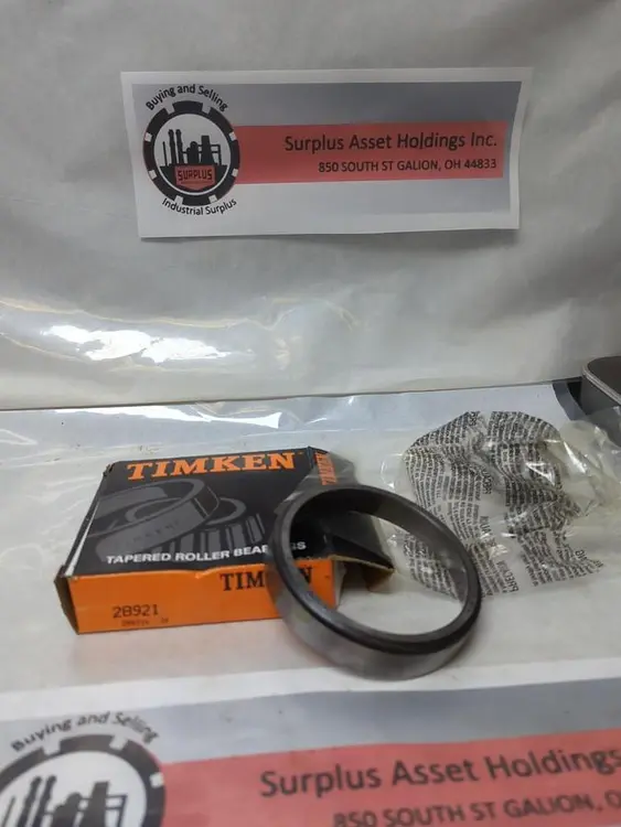 New | in-Stock TIMKEN 28921 Bearings | Surplus Asset Holdings #1189774
