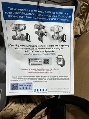 NEW Auma SA25.1 / AM02.1