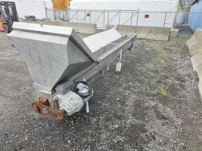 Used Screw Conveyor, 12" Diameter X 156'' Long 🔴 Liquidation Sale – All Offers Considered