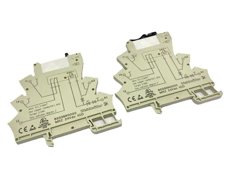 Used PHOENIX CONTACT RELAY 2961105 W/ WEIDMULLER 8533660000 LOT OF 2 Relays & Switches | Maverick Industrial Sales #1100137