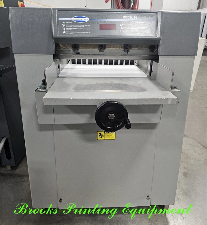 Used CHALLENGE 20 Paper Cutters North Carolina US | BROOKS PRINTING EQUIPMENT #1503568