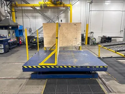 78" X 96" HYDRAULIC SCISSOR LIFT TABLE: YOBRO #24596