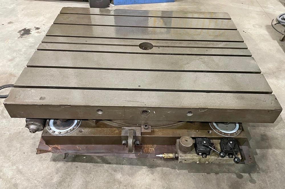 48″ X 60″ GIDDINGS & LEWIS HYDROSTATIC LIFT ROTARY INDEX TABLE