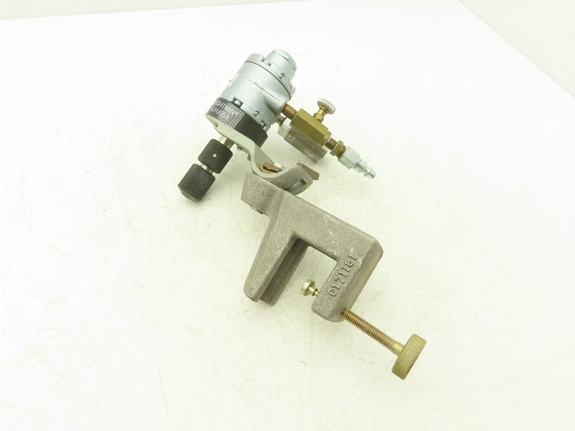 Lightnin G1U05A Clamp Tank Mixer No Impeller Gast Pneumatic Air Motor NL22-NCC-1