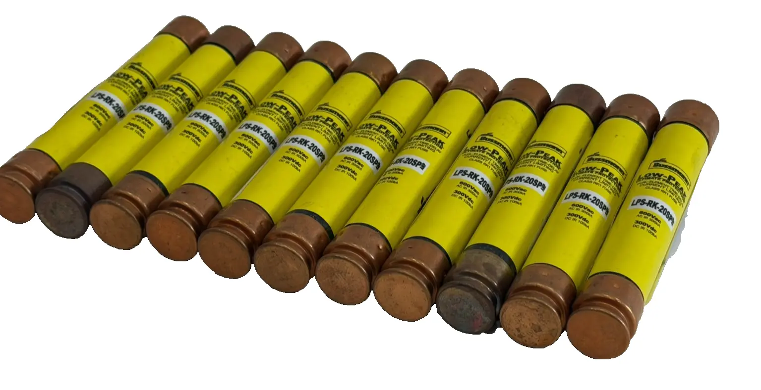 NEW LOT OF 11 BUSSMANN LPS-RK-20SP FUSES LPSRK20SP