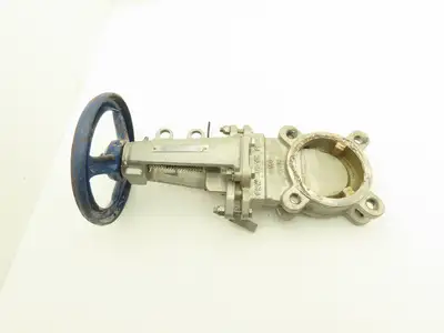 FNW 3" Stainless Knife Gate Valve Rising Stem Lug Style 150psig