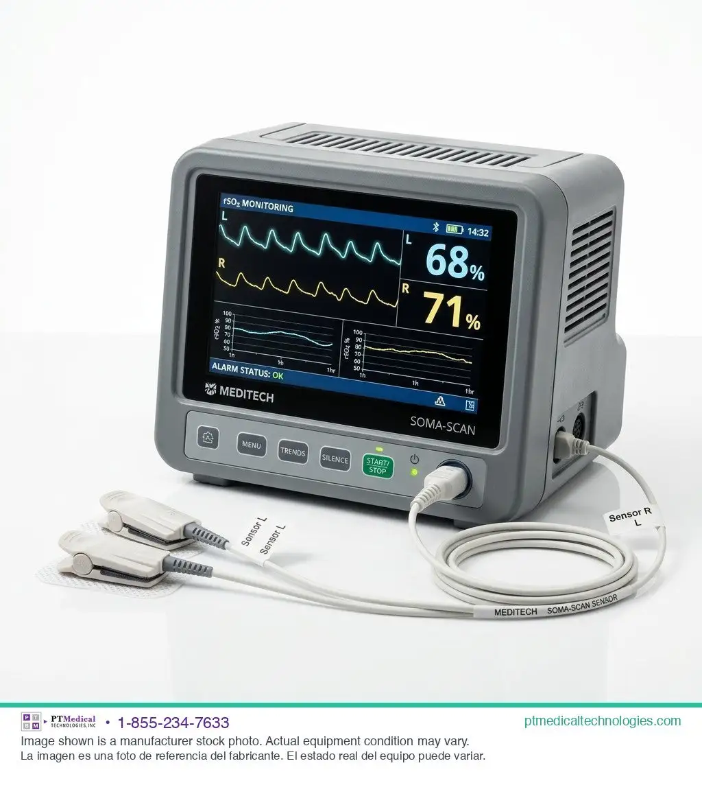 Used SOMANETICS INVOOXIMETER CEREBRAL/SOMATIC (3) Patient Monitors Texas US | PT Medical Technologies #1458490