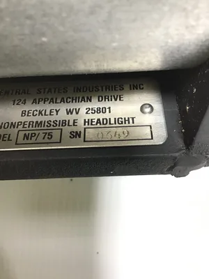 Central States Industries Model NP/75 Outdoor Wall  Light SN:00649